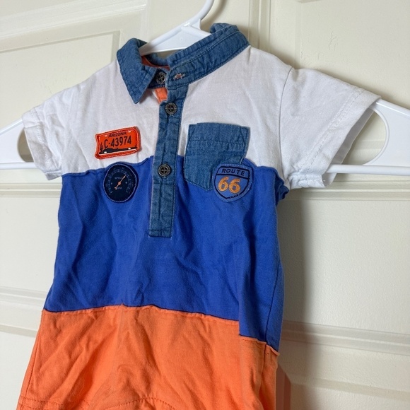 Petit Lem Color Block One Piece Baby Boy Size 3M - Picture 2 of 4